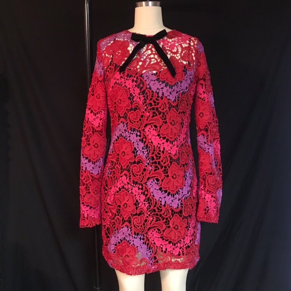 Marciano Guess long sleeve lace Holiday dress